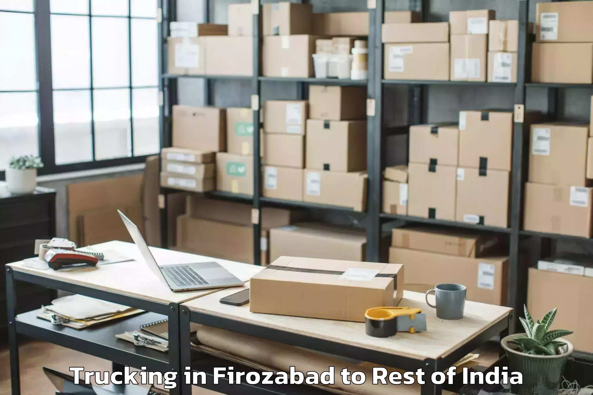 Leading Firozabad to Bomdila Trucking Provider